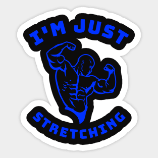 Funny sport wear gym workout. Sticker